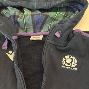 MACRON Women’s Scotland Rugby Team Hoodie - Dark Blue and Purple